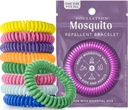 15 Pack Mosquito Repelent Náramky, DEET- zdarma pro děti a dospělé, jednotlivě zabalené pásky