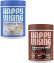 Happy Viking Vanilla a čokoládový protein Powder, by Venus Williams, 20G Protein, Low Carb, Keto, Vegan, gluten- Free, Superfoods, Kompletní strava náhrady, 2 Canysters (24 oz. Každý)