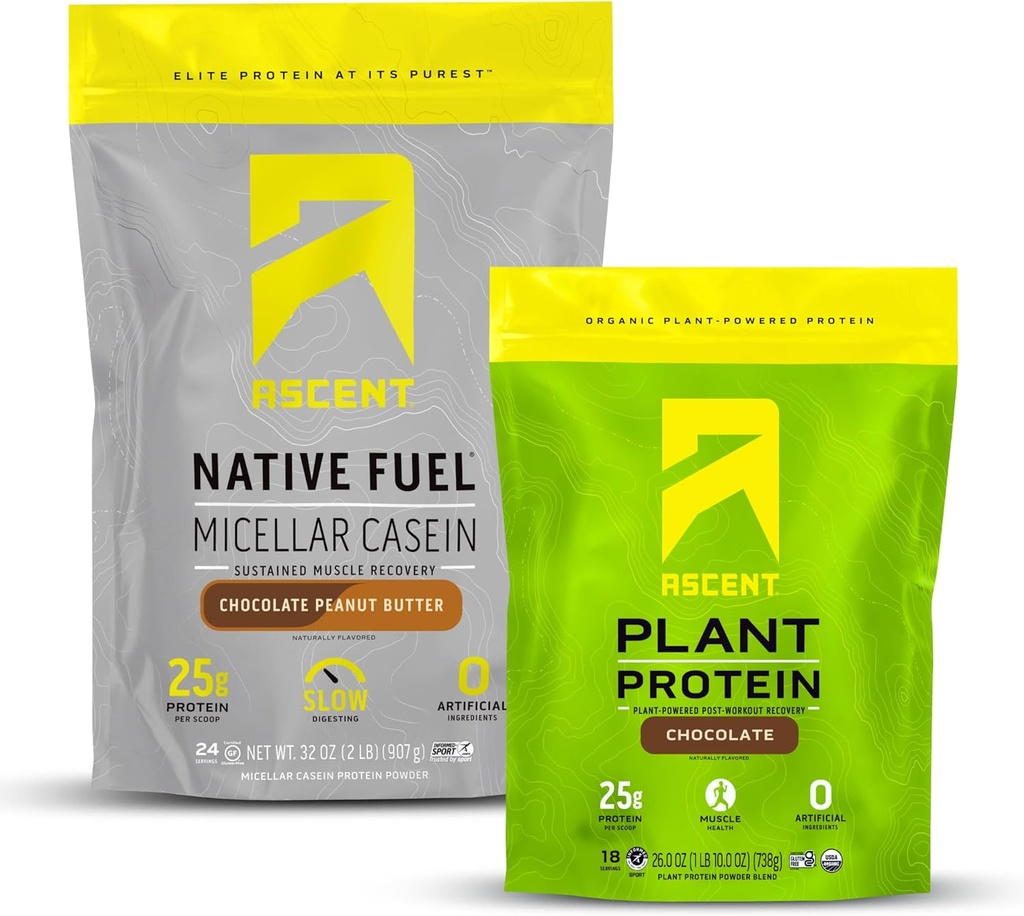 Areach Kasein protein Powder Chocolate Butters 2 LB & Plant Protein Powder Chocolate 18 Doručování
