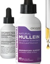 TriGuard MULLEIN Plus - Mullein Leaf Extract, Elderberry Extract & Olive Leaf Extract 2 fl oz OF 124; Podporuje zdravé funkce dýchacích & imunitního systému CLAS124; Alkhol- Free, Non- GMO, Tasty Great, Made in USA