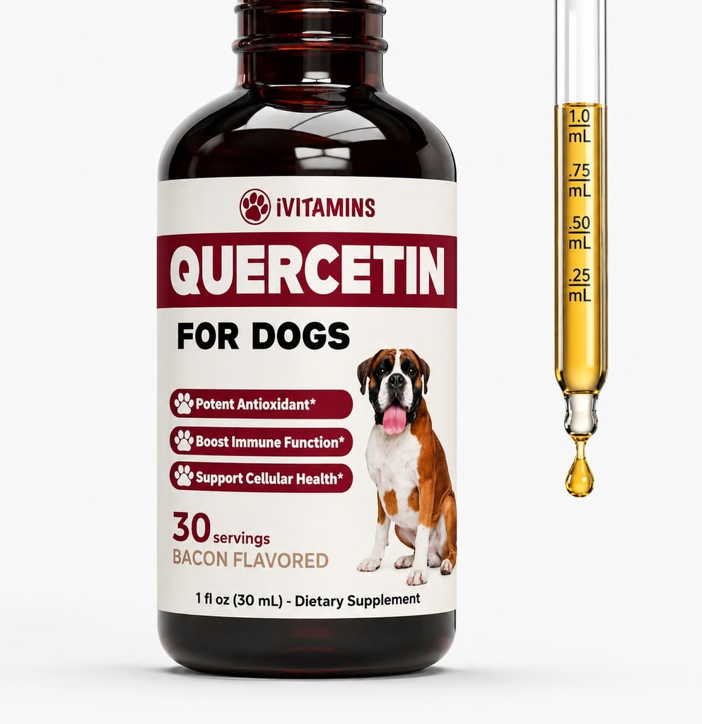 Quercetin pro psy CZ124; Psí alergie Relief CZ124; Quercetin pro psy Alergie CZ124; Psí alergie CZ124; Quercetin CZ124; Psí Alergie CZ124; Psí alergie CZ124; Quercetin doplňky CZ124; Slanina Flavor (1 balení)