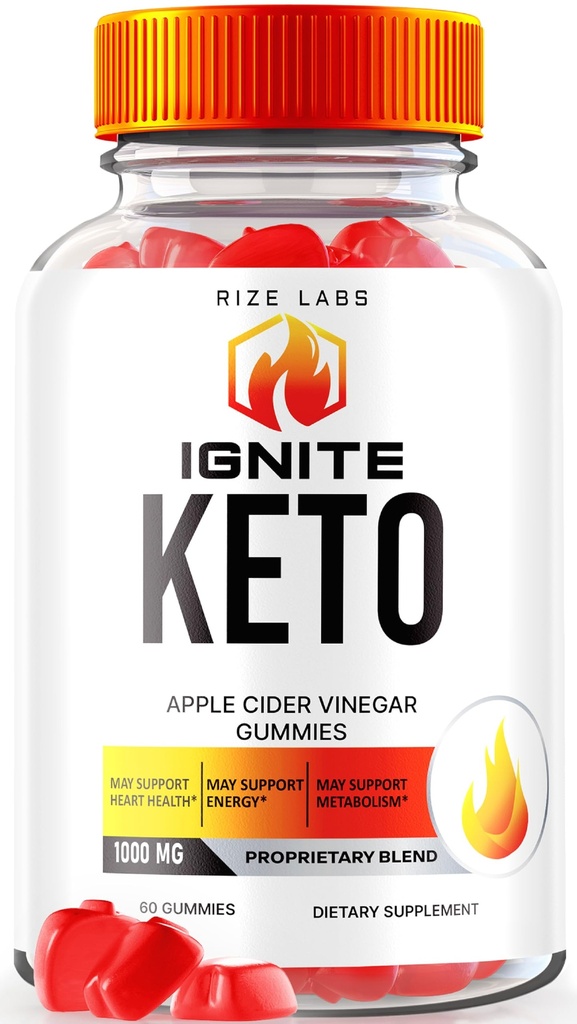rize laboratoře Ignite Keto ACV gumies pro pokročilé hubnutí, Keto Ignite dodatek (60 gumies)