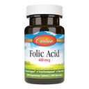 Carlson - kyselina listová, 400 mcg, poskytuje důležitou prenatální podporu, vývoj plodu, 300 tablet