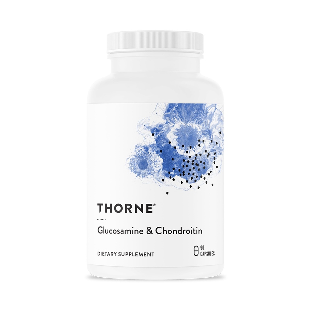 THORNE - Glucosamine & Chondroitin - Podpora udržení zdravé společné funkce a mobility * - 90 Kapsle