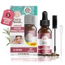 GuruNanda Natural Castor Oil Eylash Enhance Sérum s Rosemary Oil - kartáč aplikátor & 5 Pipet, Pomáhá přirozenému růstu vlasů pro obočí a vousy, 2 Fl Oz