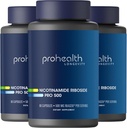 ProHealth Nikotinamid Riboside Pro 500. Patentovaný NR Niagen 500mg Plus 250mg TMG. NAD + Supplement Boosts NAD +. NR dodatek Proven ve 300 studiích. 30 Služeb (3 balení)