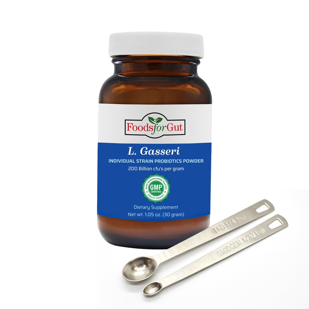 Potraviny pro Gut Lactobacillus Gasseri Probiotický prášek 200 miliard cfu je 124; Vyrobeno v USA 124; Kontrola hmotnosti 124; Podpora Well- Balanced microbiome 124; High Potency French 124; L.Gasseri French 124; 30 Grams (1.05 Oz)