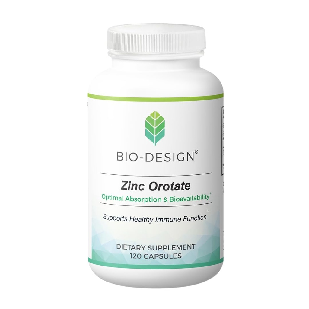 Zinková orotace - Biologicky dostupný chelatovaný minerální doplněk - 20mg na kapsu- podporuje imunitní a metabolické zdraví - Vegan Friendly - 120 Kapsle