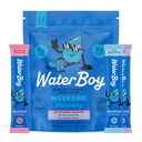 Waterboy Weekend Recovery Variety OF 124; 3,200mg Electrolyte Powder Packets OF 124; Ginger + L- Theanine + Vitamins OF 124; No Sugar, All Natural, Gluten Free OF 124; 24 Drink Stick Mixes (Variety Pack)