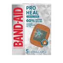 Band- Aid Brand Pro Heal Hydrokoloid Gel Pads, Extra velké vodotěsné obvazy pro lepší léčení malých ran, sterilní první pomoc obvazy, 5 ct