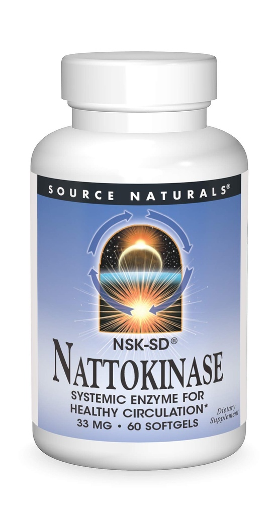 Zdroj Naturals Nattokináza Systémový enzym pro zdravý oběh * 33mg - 60 Softgels