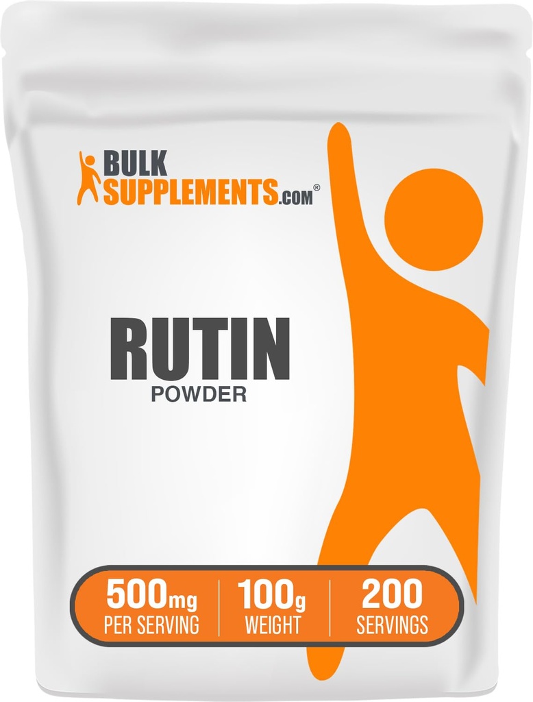 BulkSupplements.com Rutin Powder - od Sophora Japonica, Rutin dodatek, Rutin 500mg - Antioxidanty Zdroj, Soy Free, 500mg na Serving, 100g (3.5 oz) (balení po 1)