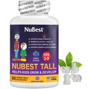 NuBest Tall Kids - Multivitamins & Minerals for Age 2 - 9 - Kostní síla & Imunity Support - Pomáhá dětem, Toddlers Zdravé - Zvířecí tvary - 60 Žvýkací bobule Tablety 124; 1 měsíc Dodávka