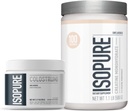 Svazek Izopure Bovine Colostrum Supplement Powder, Jemně zpracován, 90 Servings + Izopure Neochucené Creatin Monohydrát Powder, 5g Creatin Monohydrát per Scoop, 100 Servings, 500g