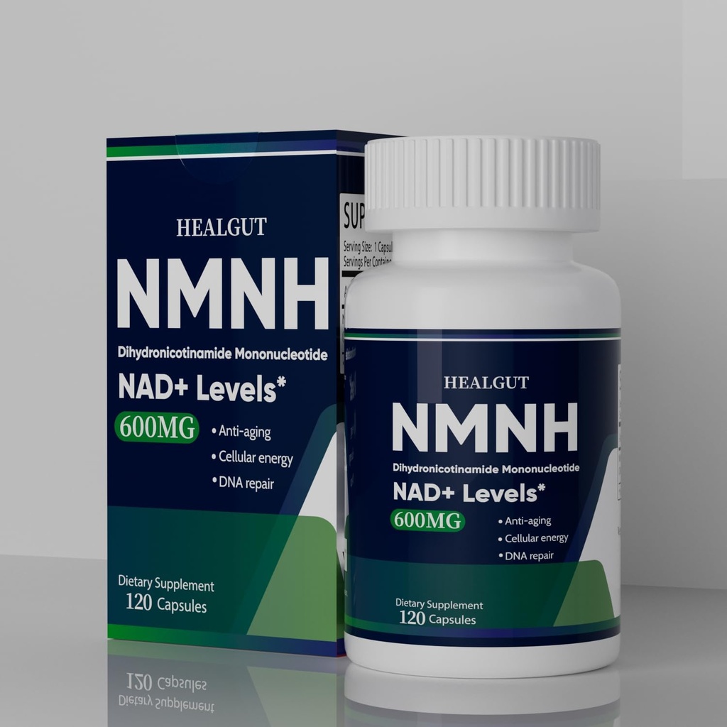NMNH dodatek pro protistárnutí Breakthrough - zvýšení NAD + Úrovně účinnější než NMNH Liposime 120 Kapsle