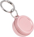Denní Metal Carrying Case - Přenosný keychain Pill Holder, Vodotěsné malé cestovní pilulky Kontejner pro špunty, kompatibilní s Loop, Eargasm & Vibes, Kompaktní Mini Purse Pill Box (růžová)