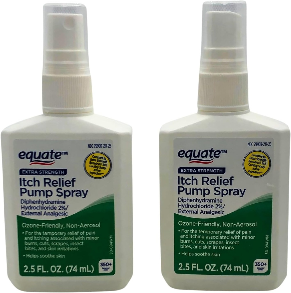 Vyrovnejte extra sílu Itch Relief Pump Spray - 2.5 oz, (2 balení)
