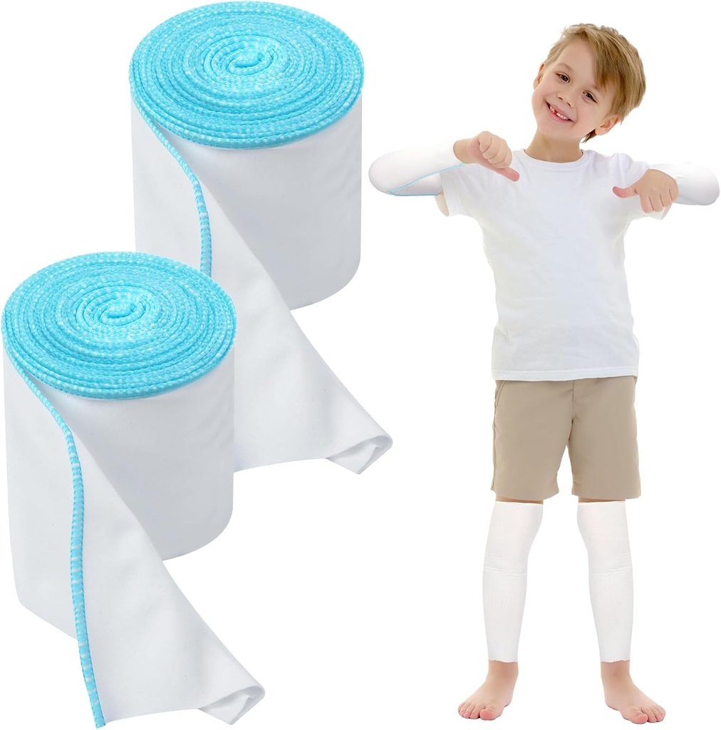2 Rolls Wet Wraps Obvaz pro Eczema 3.54 "x 1.97 yd Wet Wrap Terapie pro Eczema Léčba pro dospělé děti (modrá)
