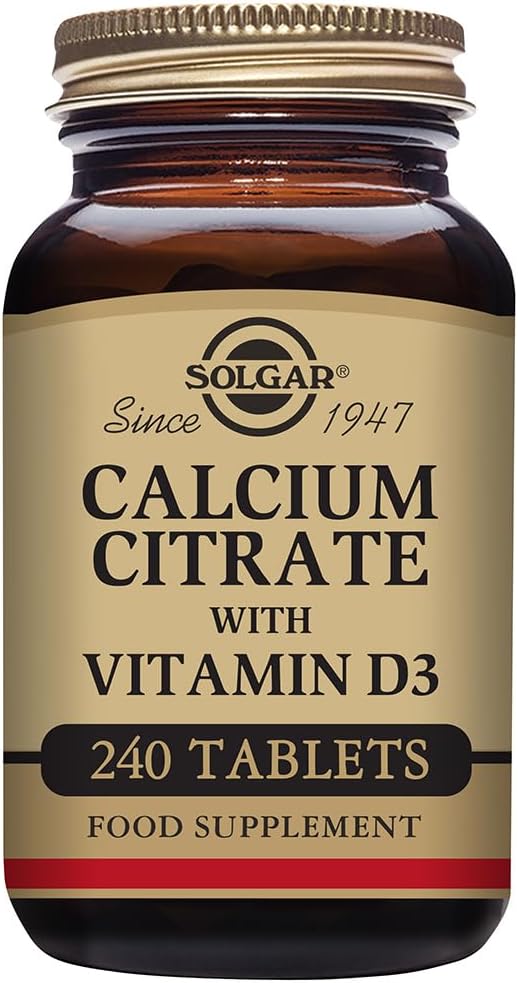 Solgar vápník Citrát s vitamínem D3 tablety, 240 Počet (Balení po 1)