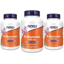 Doplňky stravy, D- Mannose 500 mg, Non- GMO projekt ověřený, zdravý močový trakt *, 120 Veg kapsle (balení po 3)