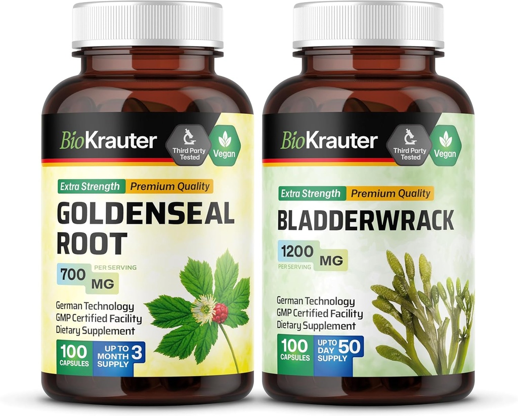 BIO KRAUTER Goldenseal 100 tobolek & Bladderwrack 100 tobolek