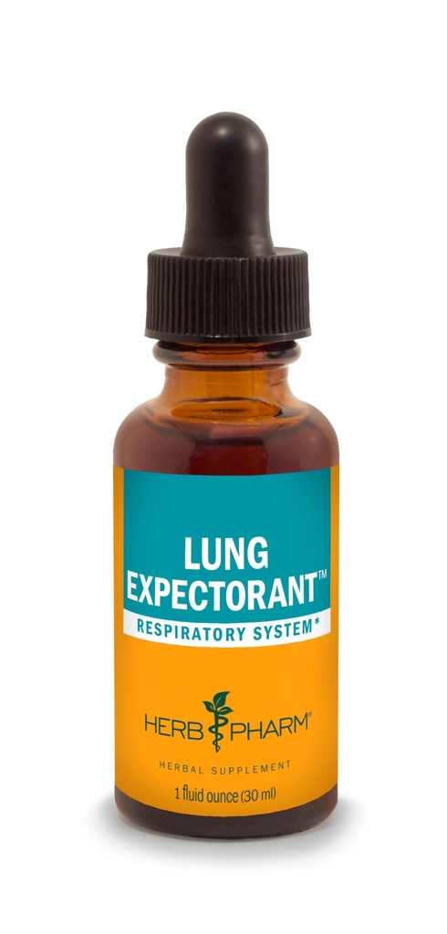 Herb Pharm Lung Expectorant Liquid Herbal Formule na podporu Respirační imunitní odpověď - 1 Ounce (balení po 1)