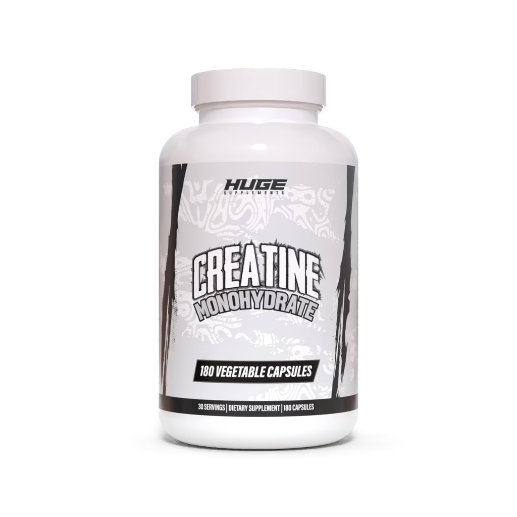 Kreatinové monohydrát Kapsle, 5g per Serving, Vědecky dávkované Maximalizovat Lean Muscle Growth, Síla, Zotavení a výkon, Důkladně testováno pro čistotu, Pro muže a ženy, Pohodlné Kapsle