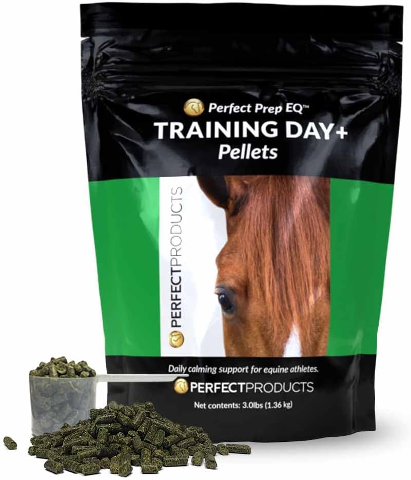 Perfect Prep EQ Training Day + Pellets Show Safe Horse Calming Dodatek (3 LB)