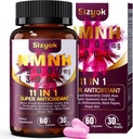 Doplněk NMNH (Dihydronicotinamid Mononukleotid) 600mg PHARMAD Doplněk s Resveratrol, CoQ10, Biotin & Hyaluronic kyselina 124; Podpora buněčné energie, Metabolismus & Skin Wellness, 60 Kapsle Růžová