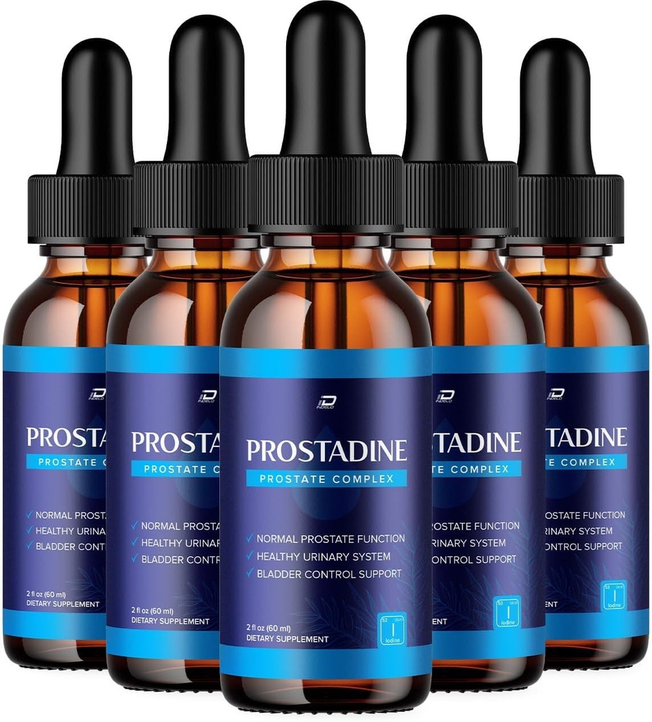 Prostadin Drops for Health - Moření močových měchýřů - Prostadin dodatek, Maximální síla prostatin Droppers, 2024 Nová zlepšená formulace, Prostadin (5 Pack- 5 měsíční zásoba)