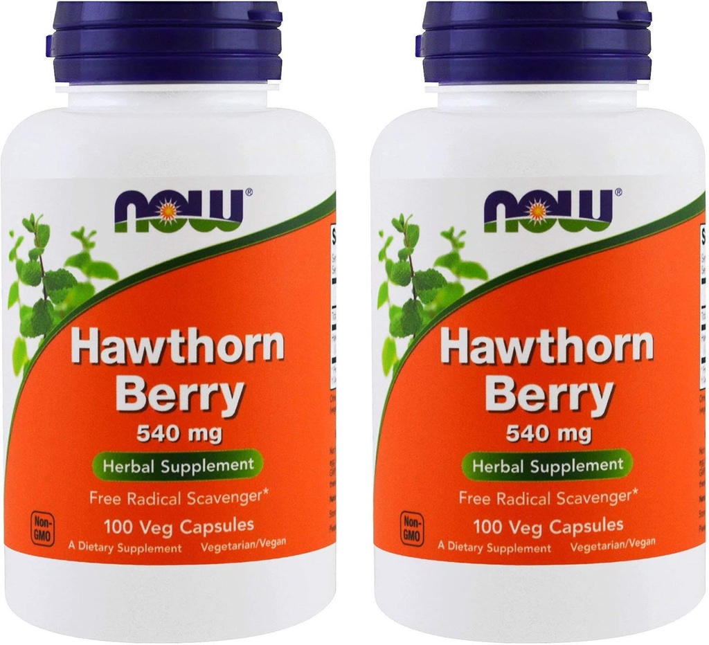 Foods Hawthorn Berry 540 mg, 100 Veg Kapsle (Balení po 2)