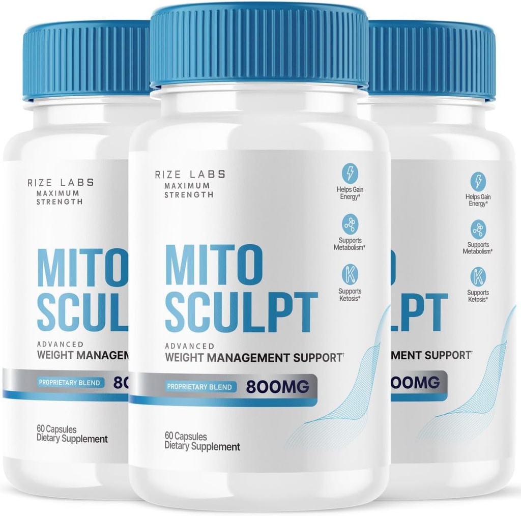 rize laboratoře MitoSculpt hubnutí pilulky - Scult Vaše ideální tělo s MitoSculpt pokročilé kapsle Formule, dodatek k Turn Mobilized Stored Fat pro palivo (180 kapslí) (Balení 3)