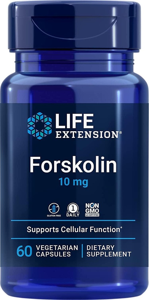 Life Extension Forskolin 10 mg, 60 Vegetariánských kapslí (Balení po 2)