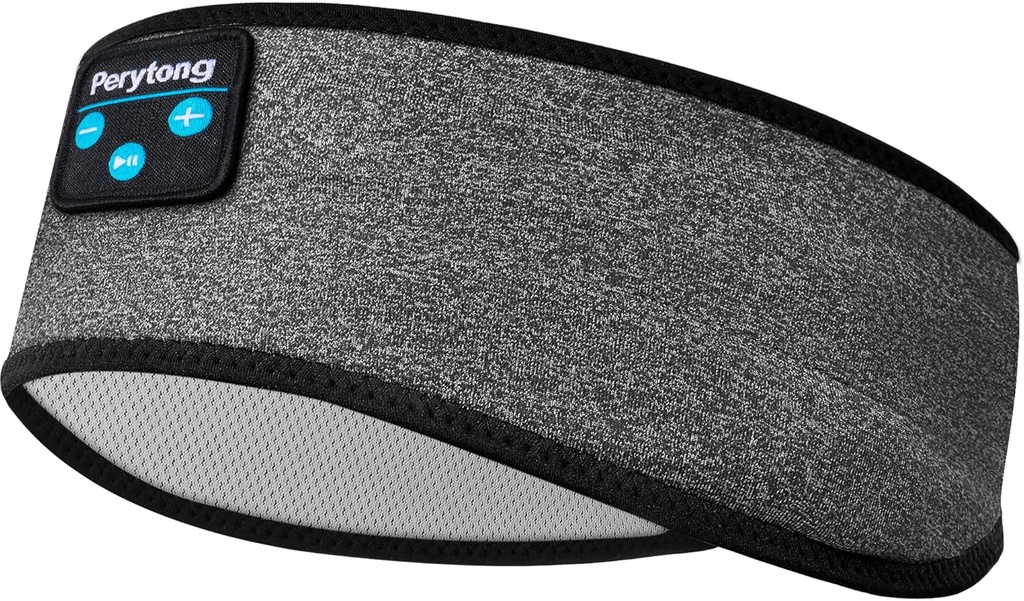 Perytong Bluetooth Sleep Sluchátka - Soft Elastic Comfortable Headband, dárky pro muže, ženy, dospívající