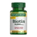 Přírodní Bounty Biotin vlasy kůže a nehty Vitamíny, podporuje zdravé vlasy, kůže a nehty, 10,000 mcg, rychlé uvolnění Softgels, 180 Ct