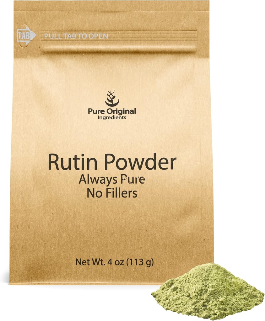 Čisté původní ingredience Rutin Powder (4 oz), Vždy čisté, Žádné přísady nebo Fillers, Laboratoř ověřen