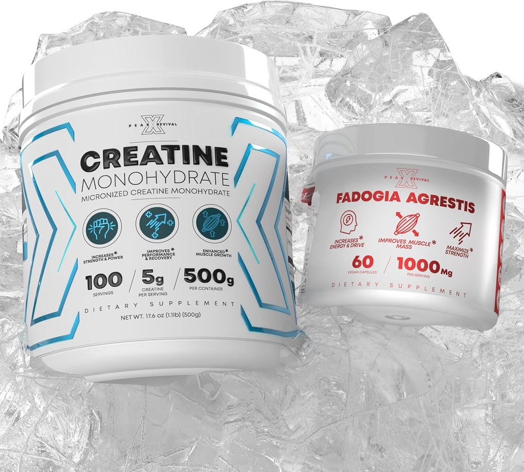 Performance Micronized Creatin Monohydrát Supplement + Fadogia Agrestis gluten zdarma, Non- GMO, Vegan
