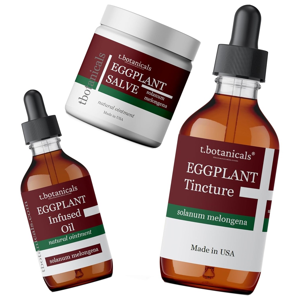 3-Kousek Eggplant Kůže Kondicionování Sada Eggplant Salve Tinktura Oil Skin Cell Podpora zdraví Regenerate zbarvené zeštíhlené šupinaté kožní poruchy