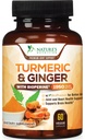 Kurkumin dodatek 1950mg - 95% kurkuminoidy s organickou kurkumou & Ginger, BioPerine Black Pepper pro nejlepší absorpci, Nature Vegan Joint Support, Non- GMO, Lahve v USA - 60 Kapsle