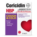 Coricidin HBP Decongestant- Free Cough and Cold Medicine - Speciálně navržená úleva pro vysoký krevní tlak, kašel, Runny Nose, Nýšení a studené příznaky (16 Počet)