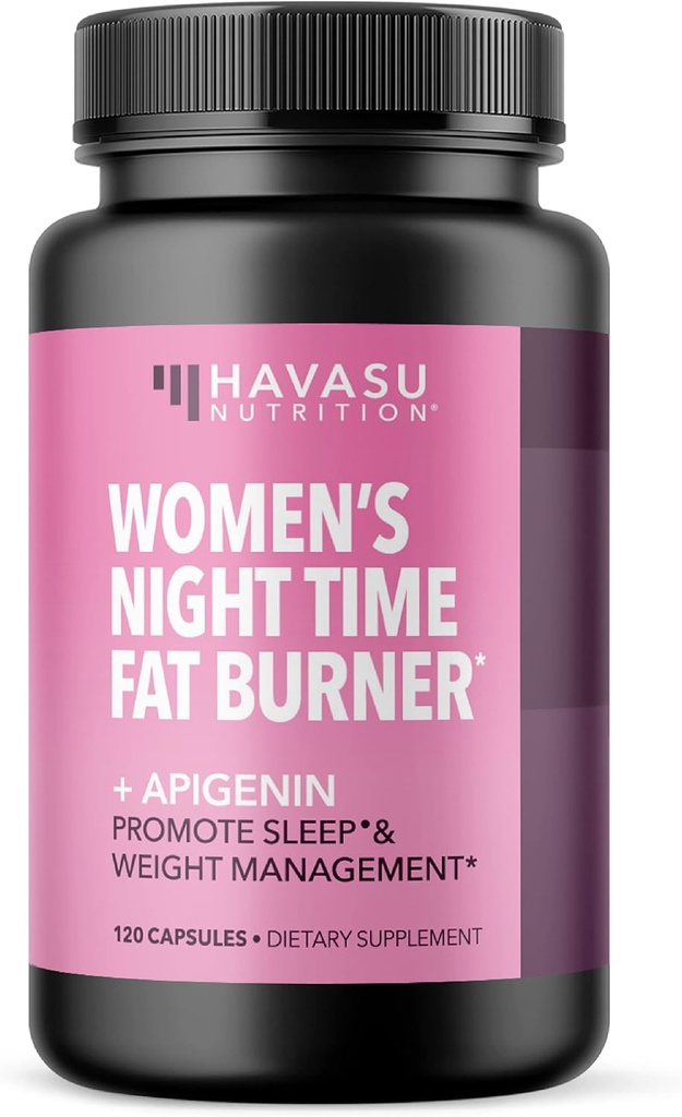 HAVASU NUTRITION Women 's Night Time Burner + Apigenin Kapsle, 120ct