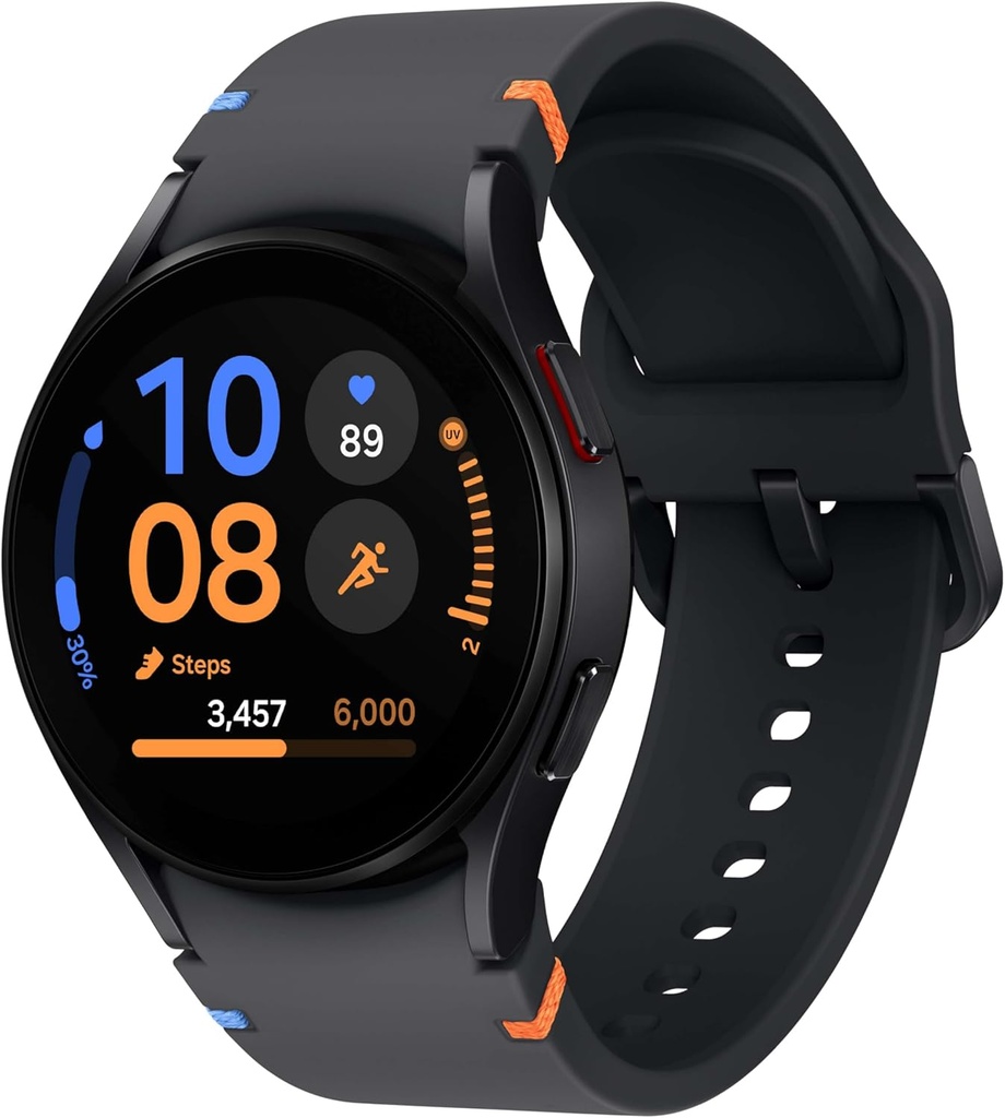 Samsung Galaxy Watch FE 40mm Bluetooth AI Smartwatch w / Fitness Tracking, BIA senzor, Personalizované HR zóny, Heart Rate Tracker, Sleep Monitor, 2024, Black [US Version, 1Yr Výrobce Záruka]