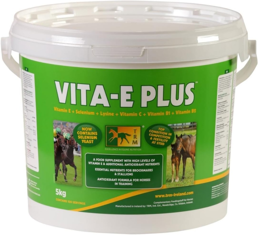 Příplatek za krmení koní TRM Vita- E Plus 124; vitamin E a antioxidanty - 11 liber (5kg) - 11 liber