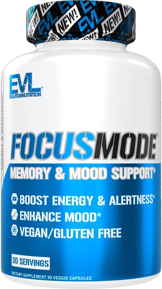 Eluce Mental Energy and Focus Doplněk pro dospělé - Nootropics Brain Support Supplement s kofeinem L Theanine Alpha GPC a Huperzine A Nutrition Focus Pills for Setrvalé Peak Performance