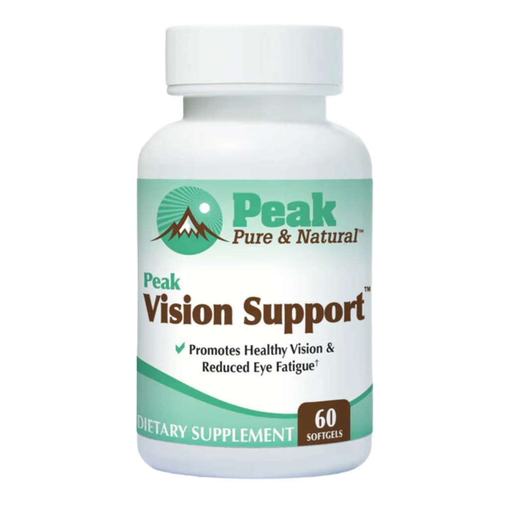 Peak Vision Support Eye Health Supplement - Lutein a Zeaxanthin Supplement pro oční únavu, Modrá ochrana světla - Podporuje zdravé oči a jasné vidění (30 Služebníků)