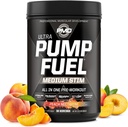 PMD sportovní čerpadlo Palivo Ultra střední Stim - Premium Pre Workout Powder & Muscle Pump, Větší zaměření, Vytrvalost & Recovery, Premium Creatin, Arginin & Beta Alanin - Peach Nectarine (30 Služeb)