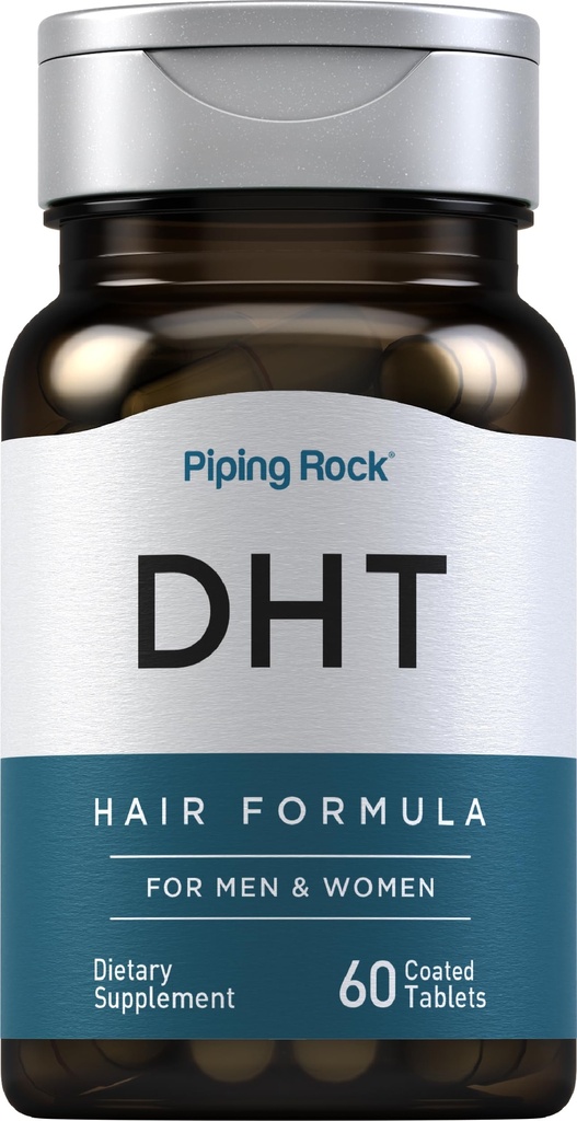 Piping Rock DHT Advanced Hair Formule 124; 60 Tablety 124; pro muže a ženy 124; Non- GMO, gluten zdarma dodatek