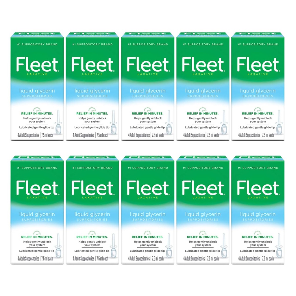 Flotila Liquid Glycerin Suppositors, 4 Počet (balení po 10)