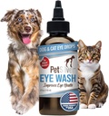 PetSilver Eye Drops for Dogs and Cats - Natural Dog Eye Wash - Relief for Infrastruction & Iritation - Pet Eye Cleaner and Tear Stain Remover - Patented Silver Formule - Made in The USA - 4 fl oz