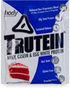 Body Nutrition Trutein High Protein Powder: 45% syrovátka, 45% kasein, 10% Vejce bílá, gluten- Free, nízký sodík, tráva Fed syrovátkový prášek, Gym dodatek & Breakfast Shake, Red Velvet Cake, 34g Vzorek